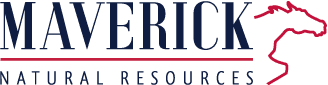 Maverick Natural Resources Logo Maverick Natural Resources Logo with red outlined horse to the right.