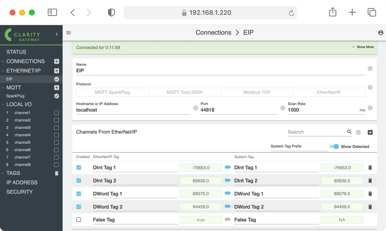 Clarity Gateway Product Image Clarity Gateway product image superimposed on browser view.